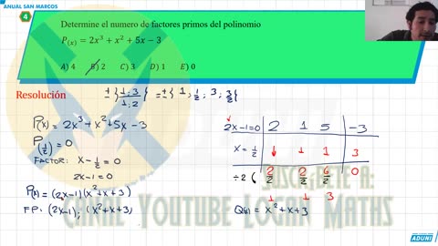 ANUAL ADUNI 2023 | Semana 12 | Biología | Álgebra S2 | Química S2