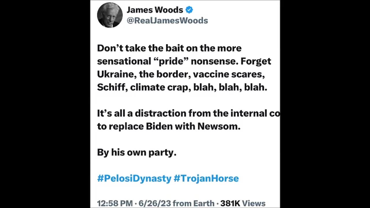 James Woods - Don't take the bait...