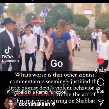 Izrael Izraelben egy keresztény hölgyet megtámadnak a zionisták!