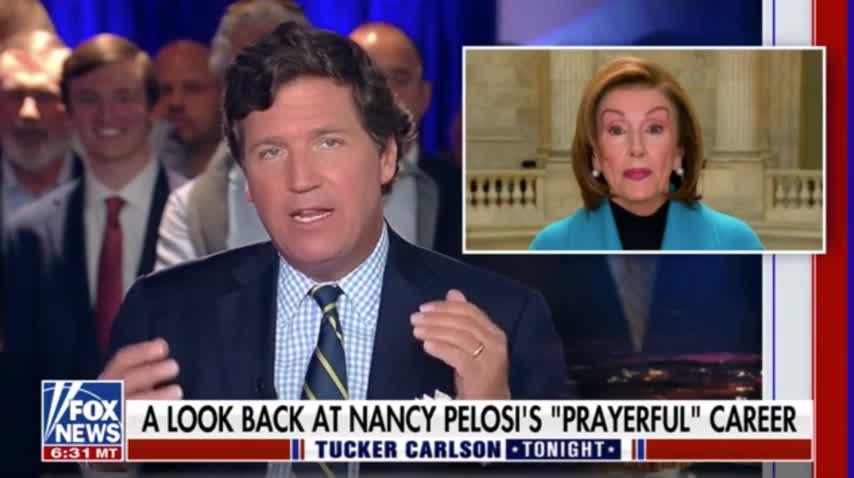 Nancy Pelosi's Greatest Hits Distilled Down Under Two Minutes On Tucker Carlson