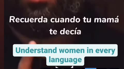 Recuerda cuando Tu mamá te decía ven no te voy a hacer nada entiendo a las mujeres en todos los