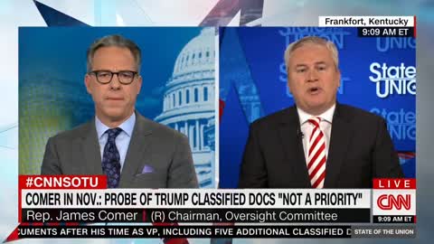 Jake Tapper Thinks He Has Rep James Comer Cornered, But Comer Proves Him Wrong