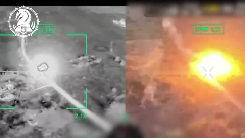 ATGM Smashes into Russian Tank