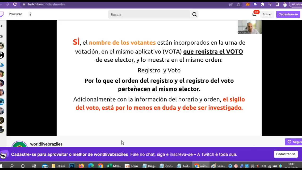 BRAZIL WAS STOLEN 🩸🇧🇷 | PART 6 | SIXTH LIVE AUDIT RESULTS OF THE BRAZILIAN ELECTIONS 2022 (FERNANDO CERIMEDO)