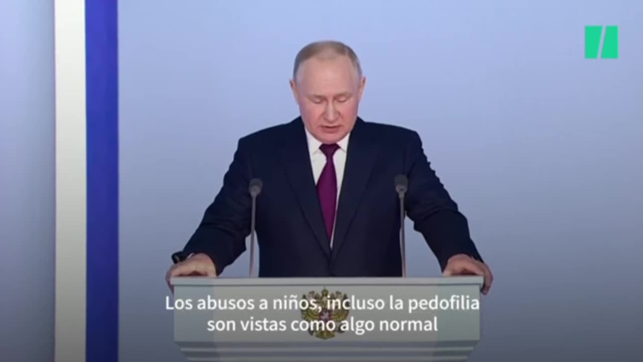 Putin acusa occidente de normalizar abuso infantil