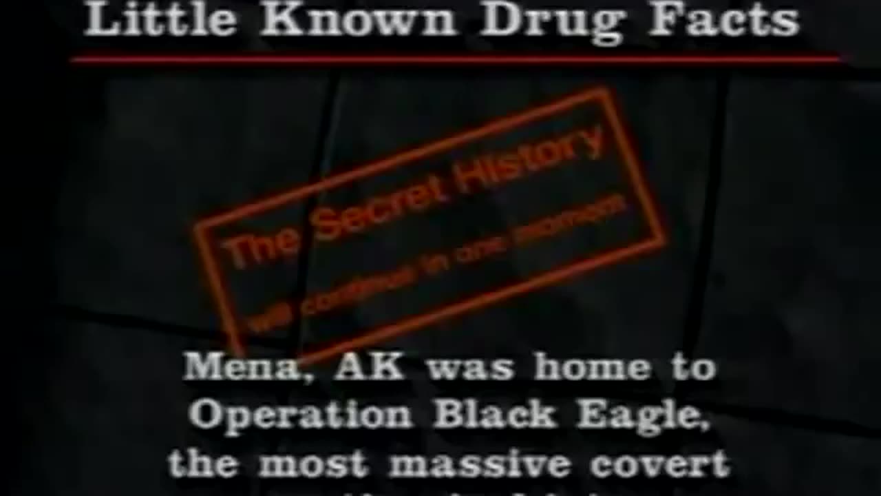 CIA Drug Ops Conspiracy