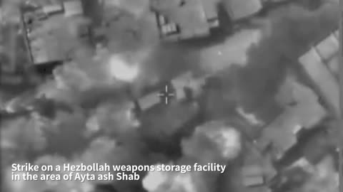 IDF: Earlier today, the IAF struck a Hezbollah terrorist cell and weapons facility