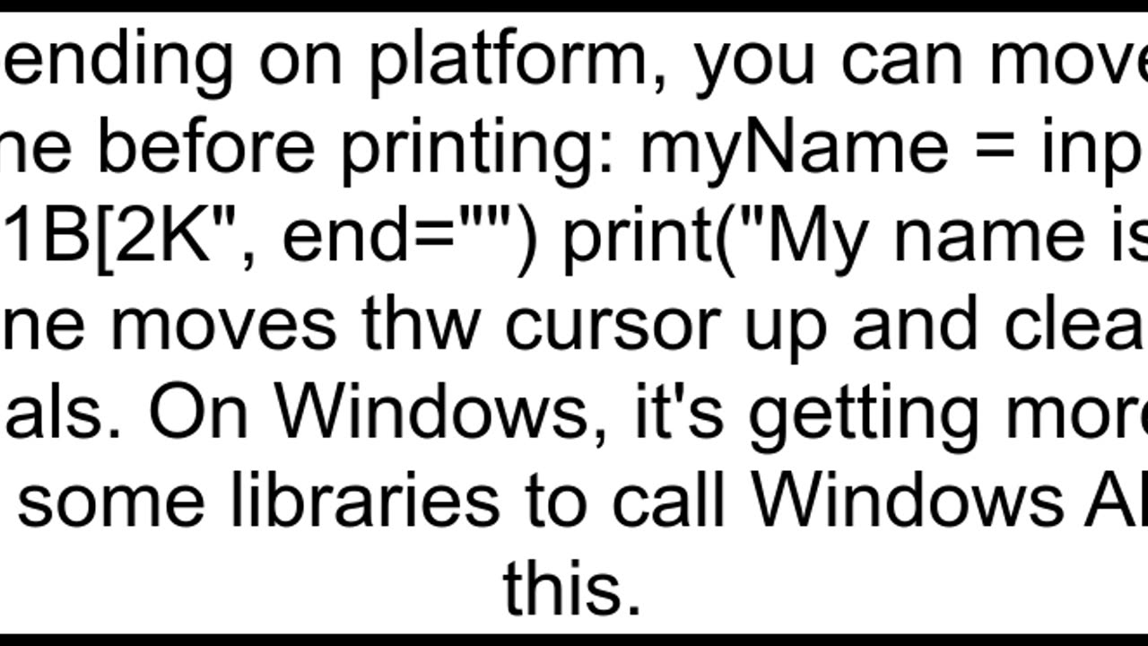 How to hide input in Python 36