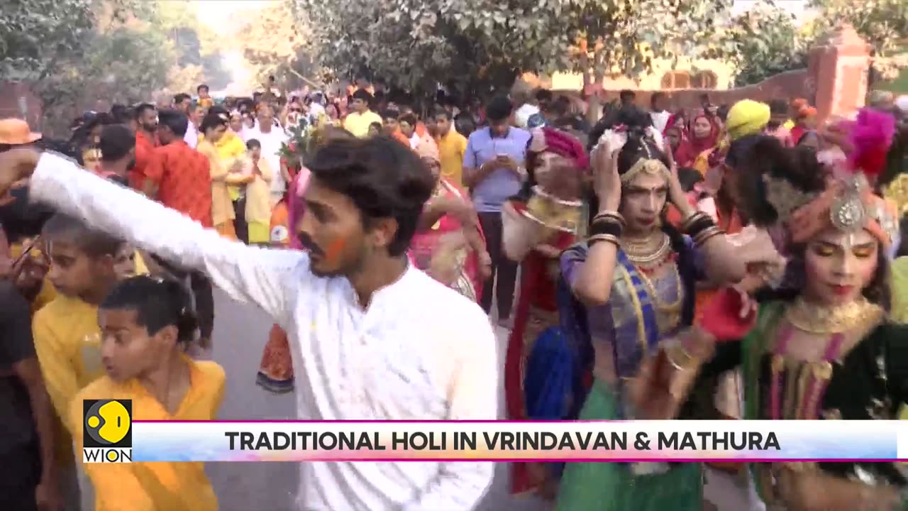 HOLI 2023- WION celebrates traditional Holi in Vrindavan