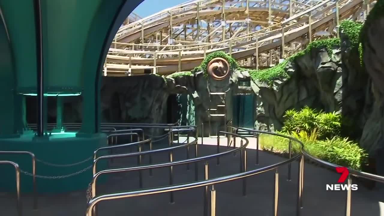 7NEWS tests out Sea World's wooden rollercoaster