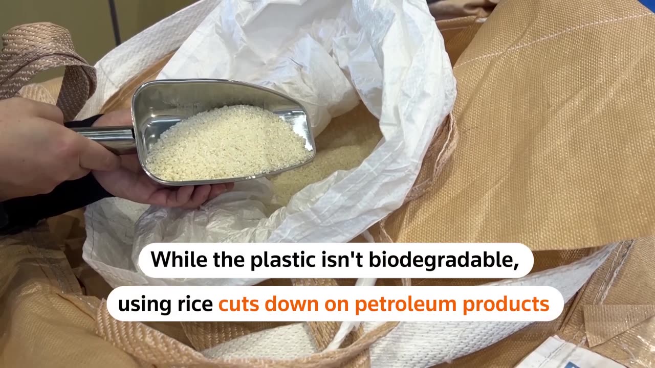 Turning rice into low-carbon plastic