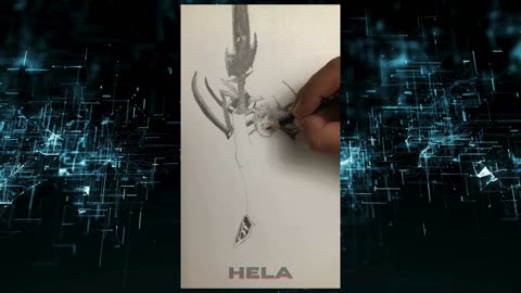 Hela timelapse drawing