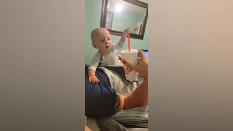 Funny Baby Moment : Happy Baby and Daddy Will Make You Laugh Hard-20