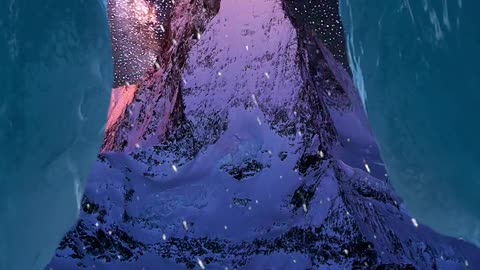 A meteor shower