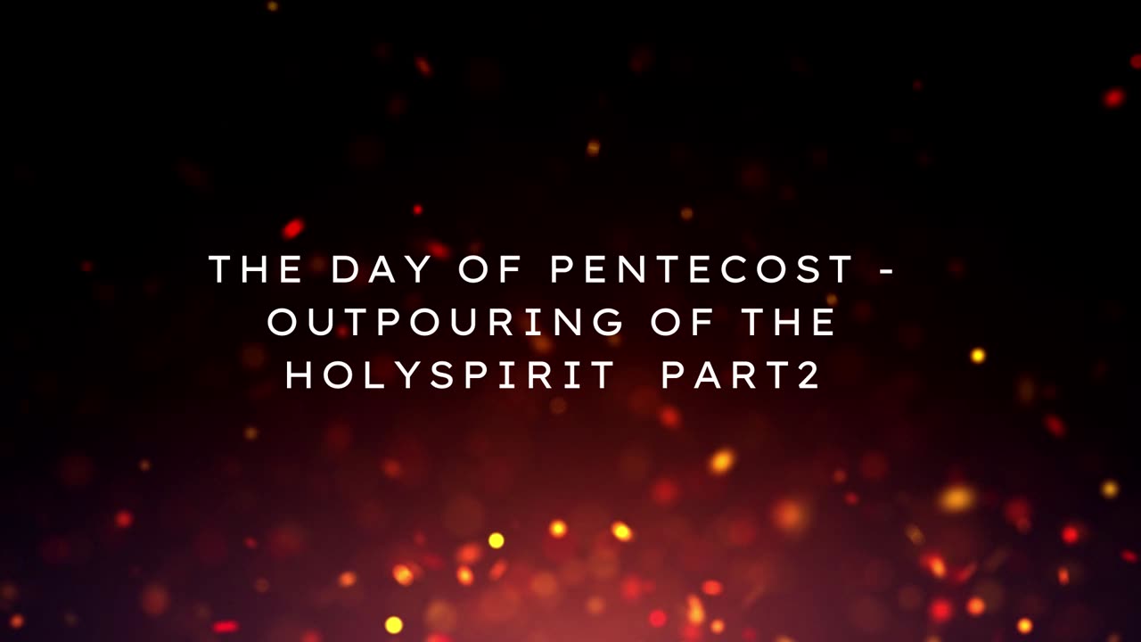 Continue Outpouring of the holy spirit part 2