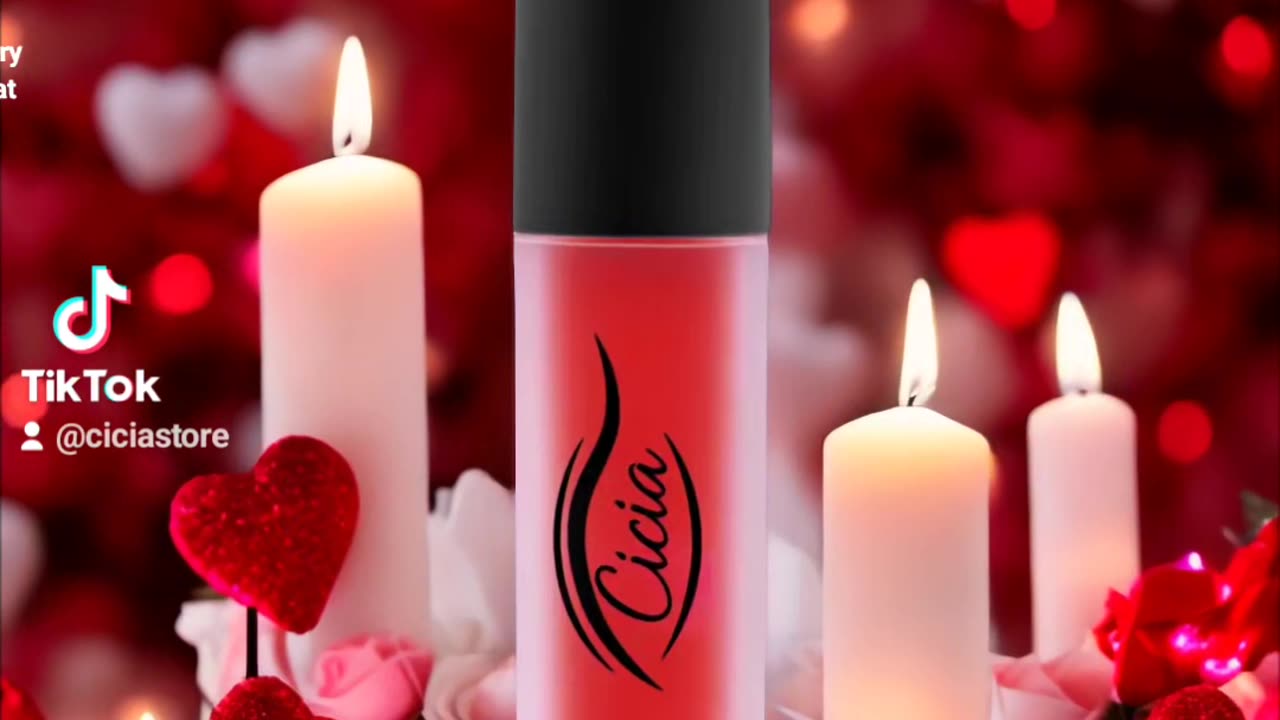 Cicia Premium Red Lip Oil - Cherry Moisturizing and Nourishing Glossy Finish | Lip Care Treatment