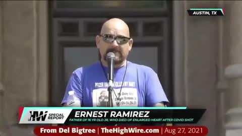 Ernest Ramirez's son died a few days after receiving the COVID Vaccine