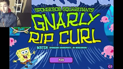 Failed Attempt #110 To Earn A High Score In The SpongeBob SquarePants Gnarly Rip Curl Video Game