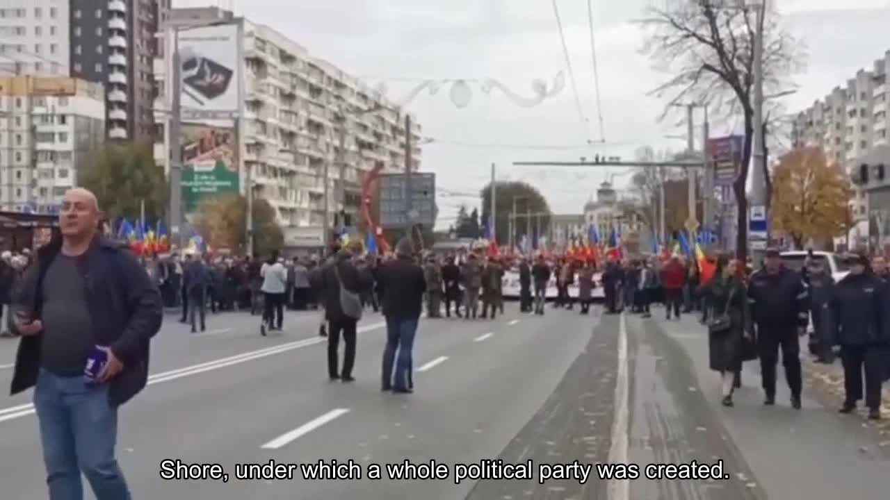 Mass protests against the government in Chisinau. I will remind you, The Washington Post wrote rec