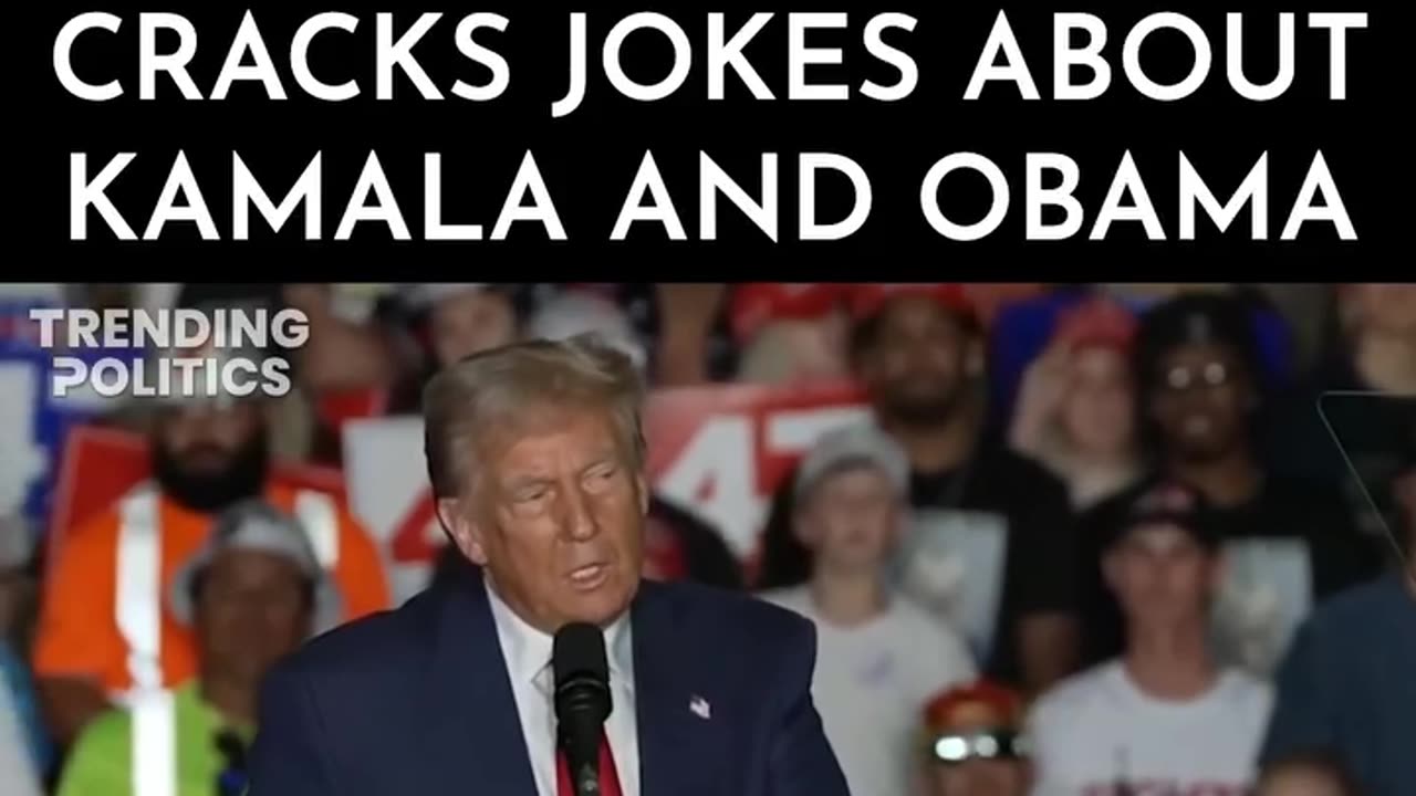 Politics - 2024 Peoples President Trump Mocks Liberal Globalist Commie Puppet Kamala Harris Funny