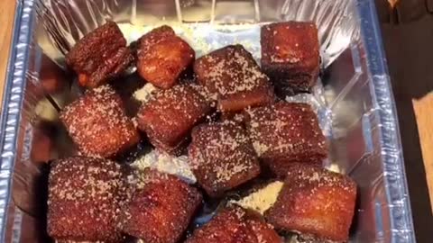 Pork candy in the making