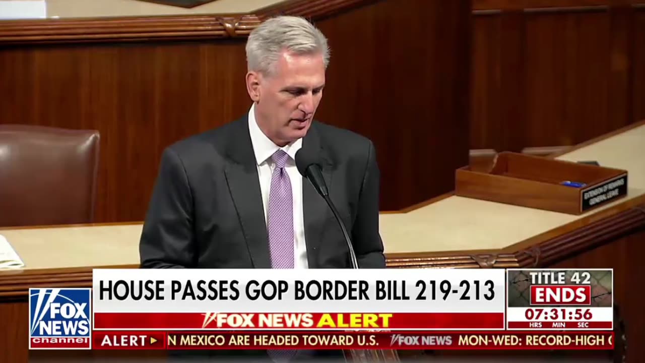 The House has passed a border bill