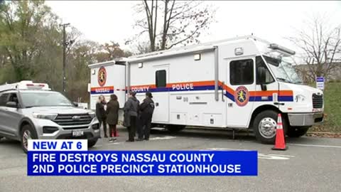 Nassau County police precinct badly damaged in fire