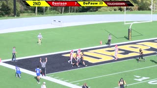 October 29, 2016 - DePauw Downs Unbeaten #22 Denison 30-16 in College Football