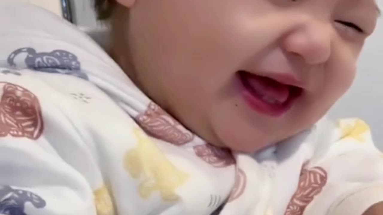 baby smiling funny moments video