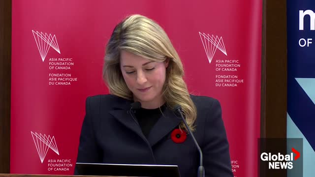 Canada to shift policy on China, Joly warns firms about the 'risks' of doing business with them