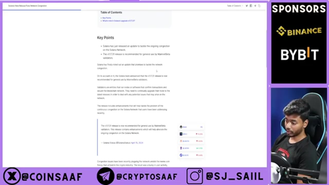 Solana Congestion fixed ? Alts CRASH soon ! Crypto Sj