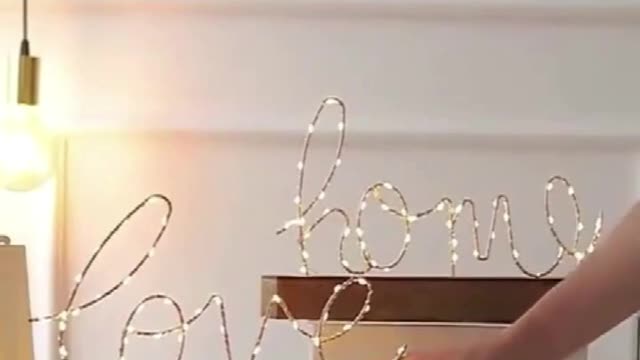 Home Decor Ornament LED LOVE Letters