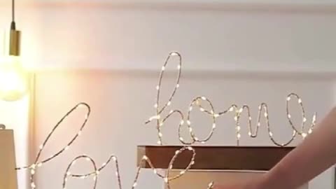 Home Decor Ornament LED LOVE Letters