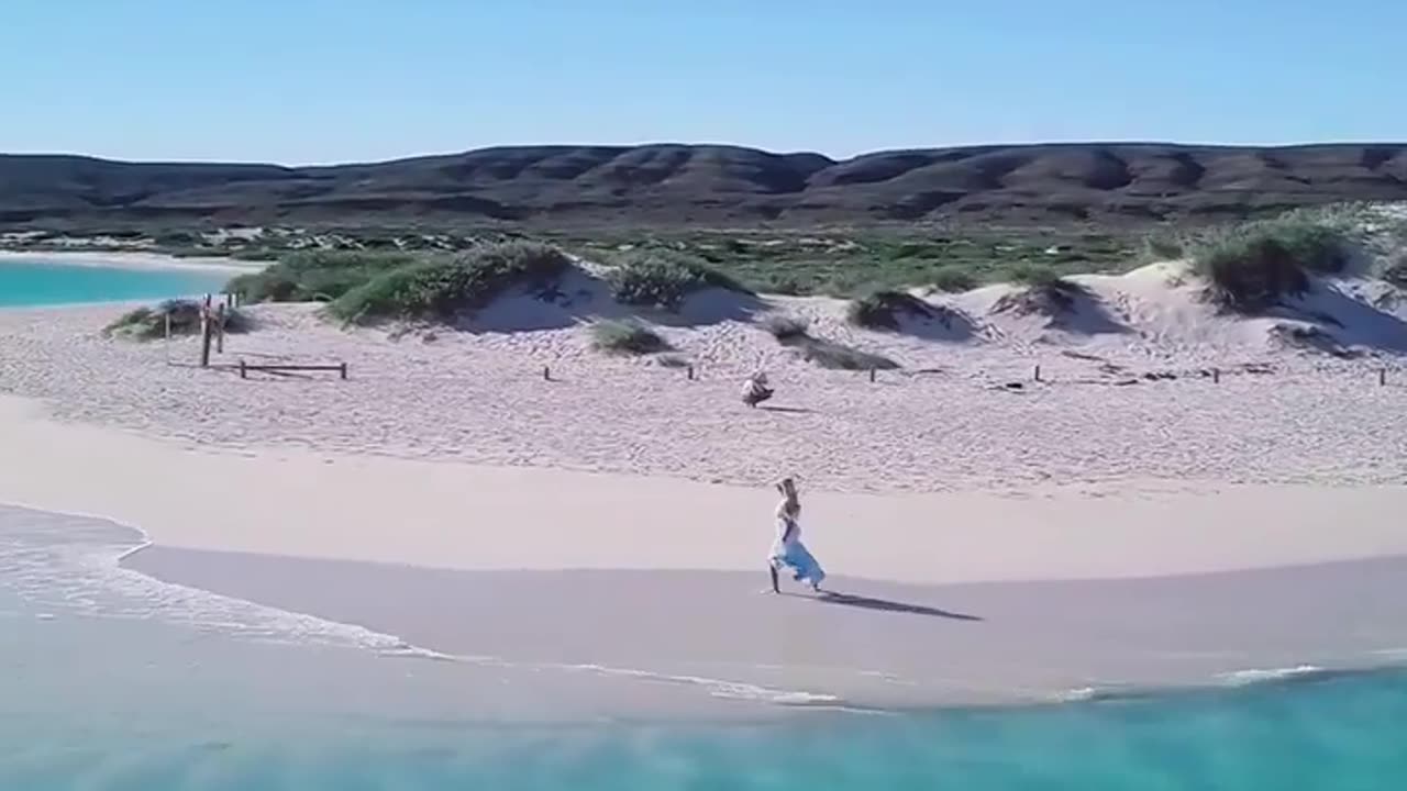 Beautiful white sand beach in Australia.