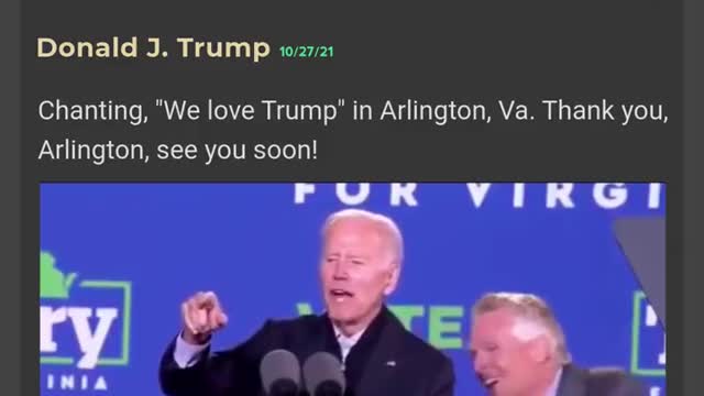 Biden Rally Attendees Chant We Love Trump