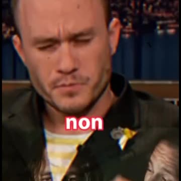 LE PAROLE DI Heath Ledger L'ATTORE CHE HA INTERPRETATO IL FILM JOKER