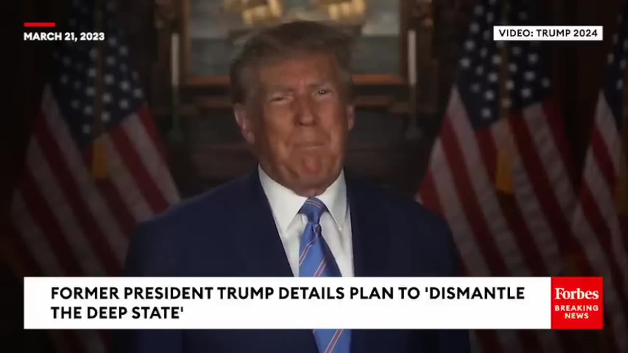 JUST IN- Trump Unveils Plan To 'Dismantle The Deep State' As Possible Indictment Looms