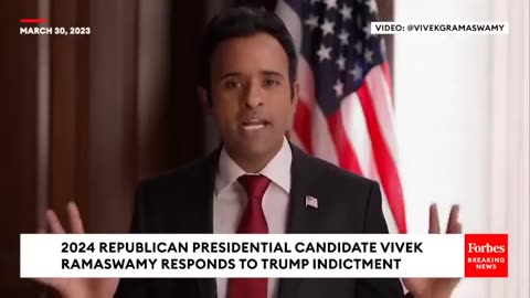 Vivek Ramaswamy Responds To Indictment Of Former President Donald Trump