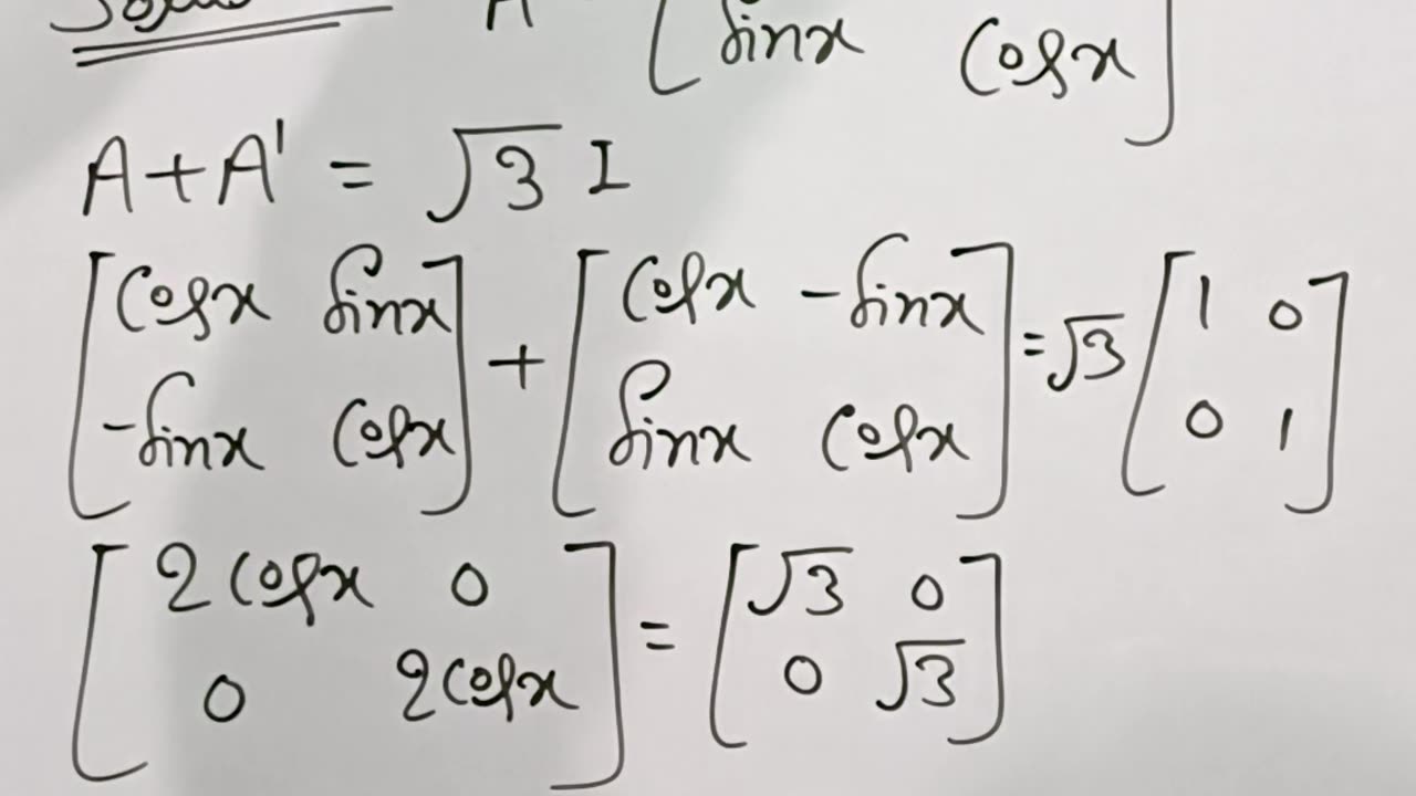 Matrix class 12th ||PYQMATHS ||CBSEBOARDEXAM