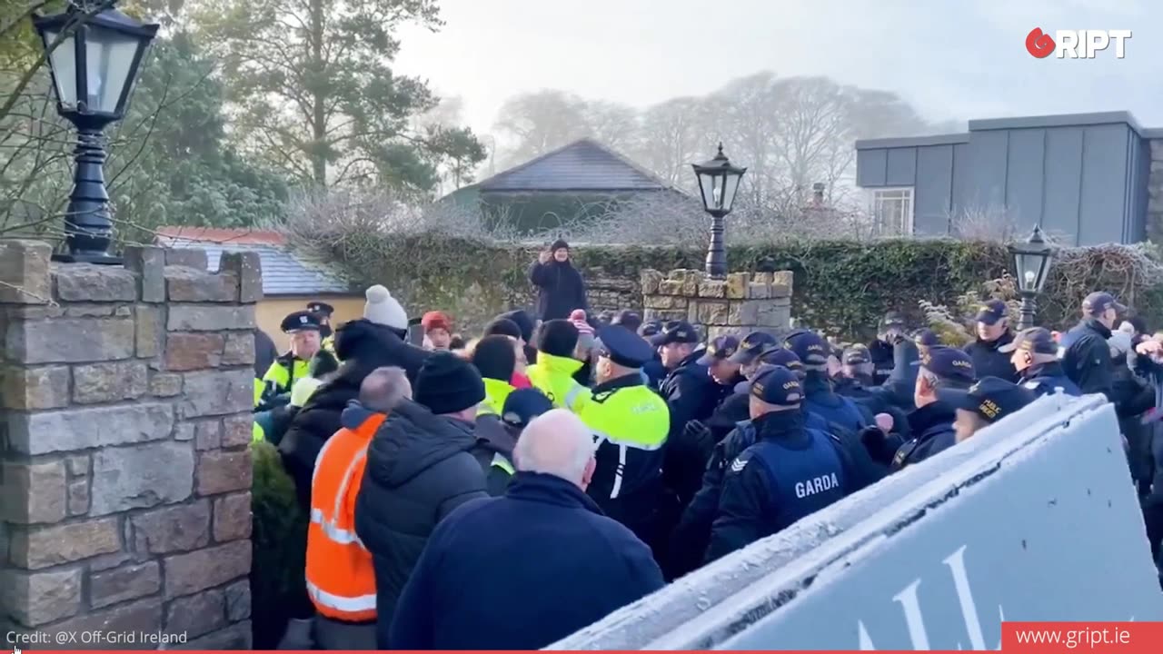 Roscrea-peaceful protesters bullied by State thugs-Gript 18-01-24