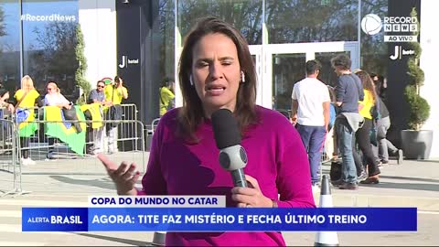 Seleção Brasileira faz último treino antes da chegada ao Catar