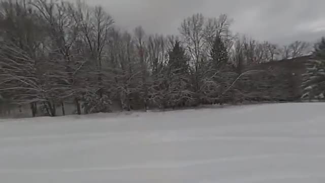 Guy Have a Close Call With His Close Friend While Snowboarding