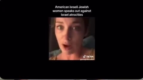 AMERICAN ISRAELI JEWISH WOMAN SPEAKS OUT AGAINST ISRAEL ATROCITIES