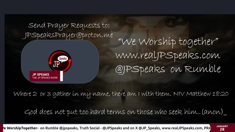 We Worship Together /w JP Speaks