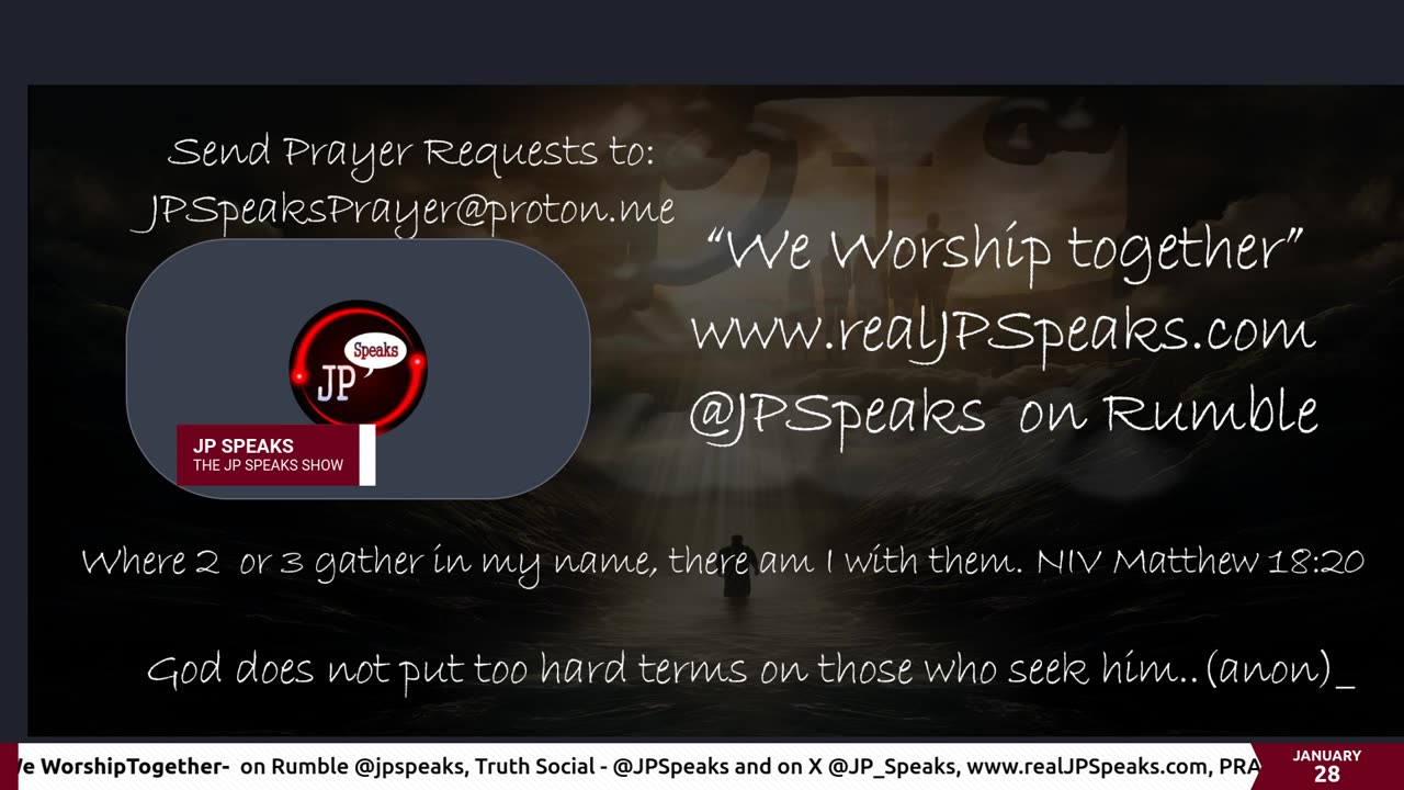 We Worship Together /w JP Speaks