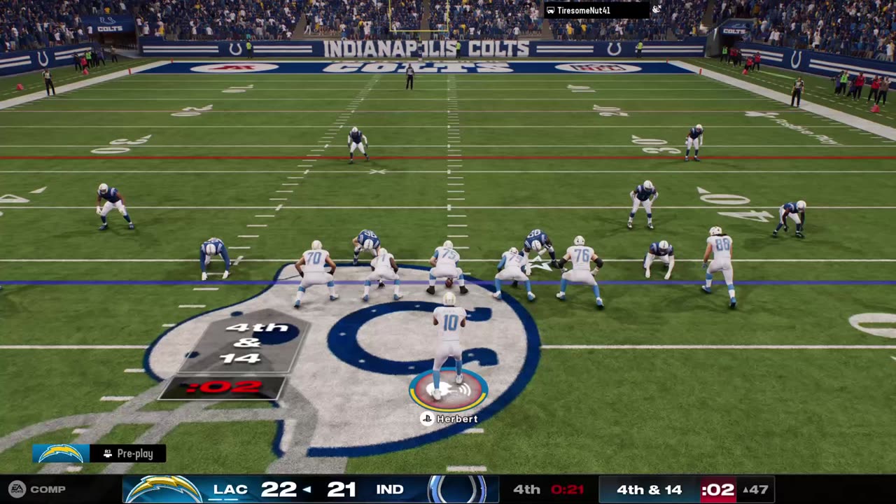 Madden NFL 25 Online H2H: Chargers vs Colts