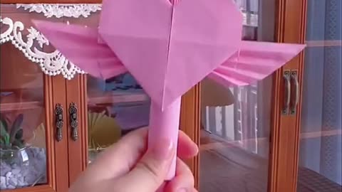DIY Hand Made Paper Fan #DIY #craft #handmade