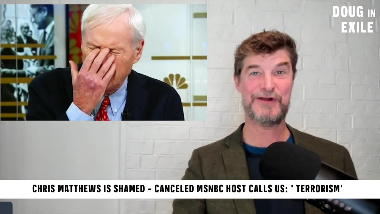 Chris Mathews is shamed..canceled msnbc hosting canceled calls trump supporters terrorist