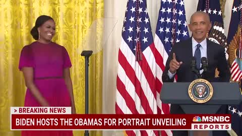 Barack Obama Thanks Biden For 'Faith In Our Democracy' At White House Portrait Unveiling