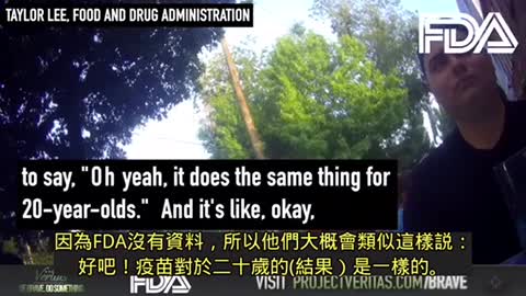 Project Veritas 第二集疫苗爆料。 匿名記者與FDA員工對話錄音，什麼是「吹鏢」與「政治科學家」的概念
